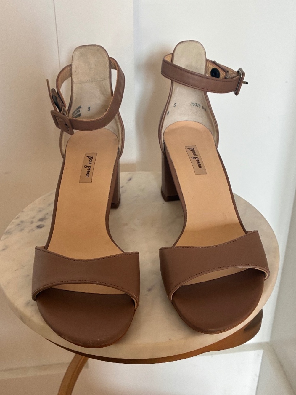 NEW Paul Green dark taupe Lonnie sandals